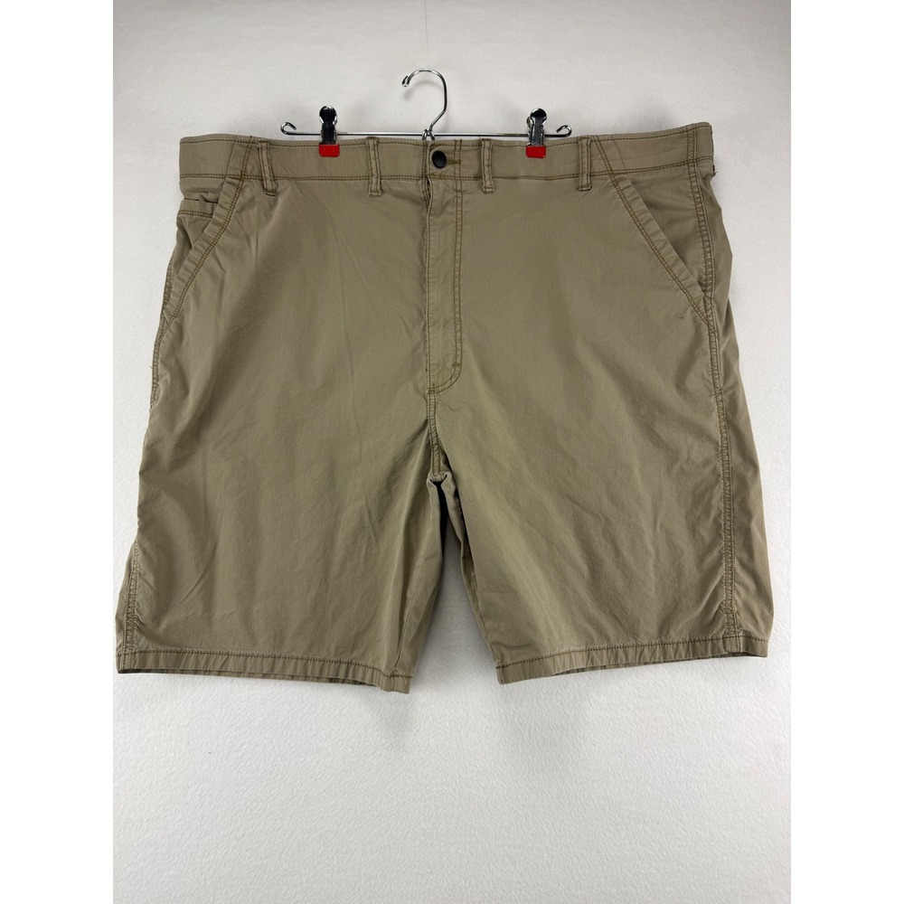 Wrangler Cargo Shorts Mens 48 Khaki Tan Stretch Cotton Blend Utility Casual